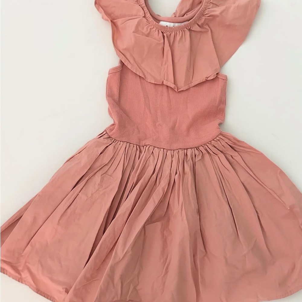 Molo Pink Ruffled neck dress